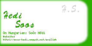 hedi soos business card
